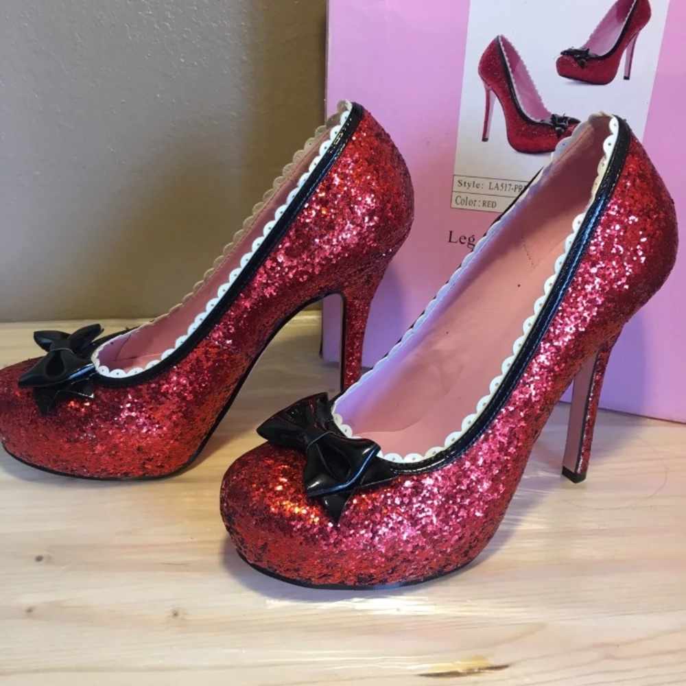 Wizard of oz red Glitter Heels